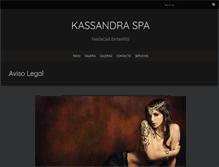 Tablet Screenshot of kassandraspa.com